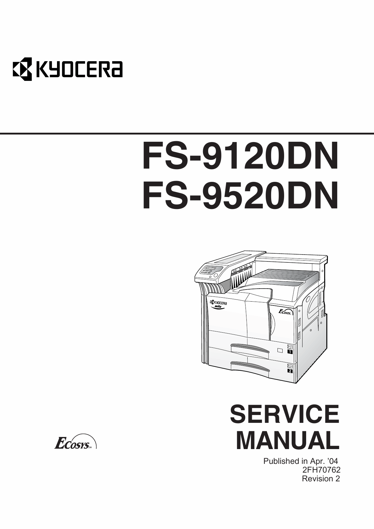KYOCERA LaserPrinter FS-9120DN FS-9520DN Parts and Service Manual-1